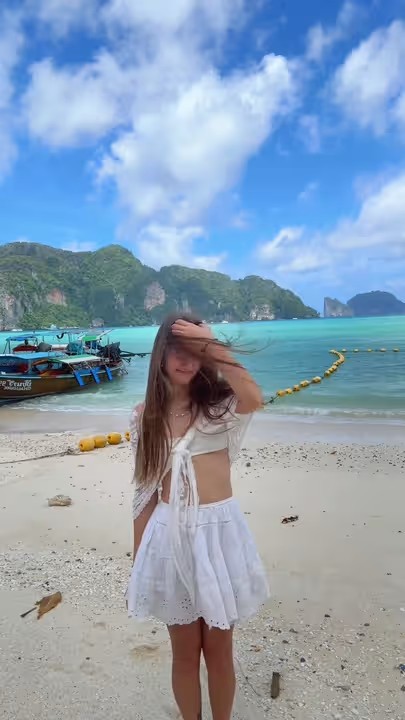 Ох_Барбара — the wind is playing with me #fyp #thailand🇹🇭 #sea